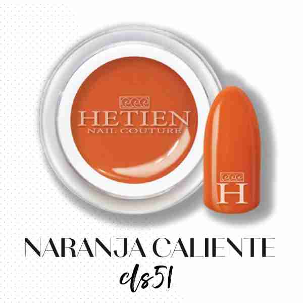 Gel Color Arancione Naranja Caliente