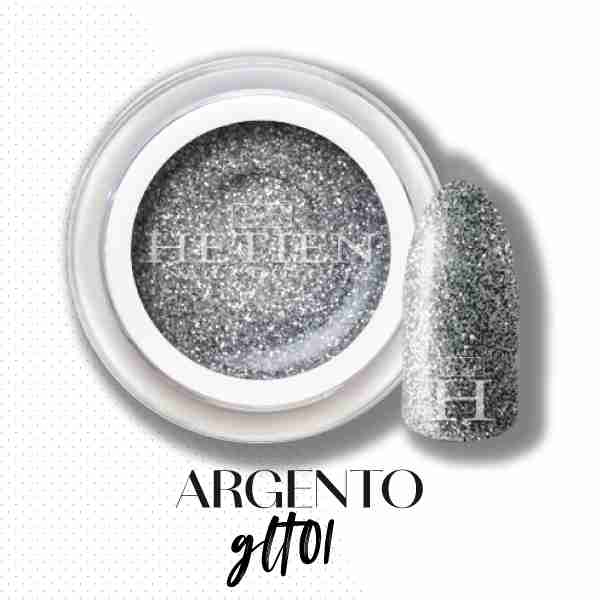 Gel Color Glitter Argento