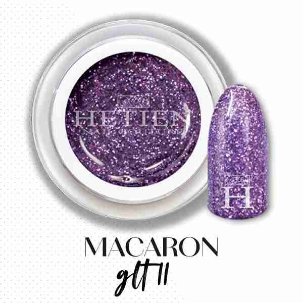 Gel Color Glitter Viola Macarons