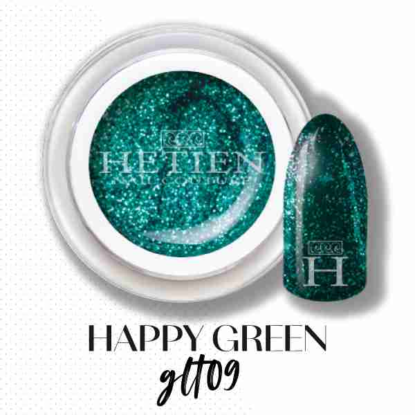 Gel Color Glitter Verde Happy Green