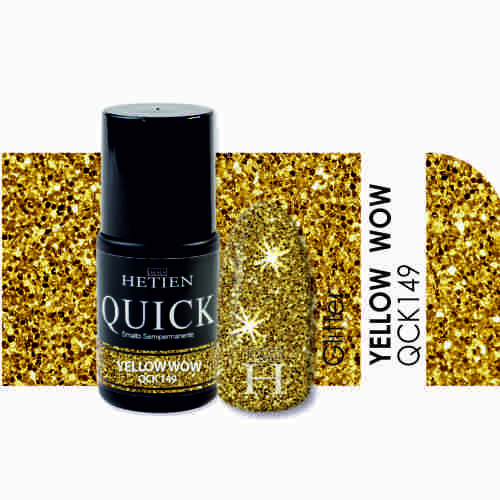 Smalto Semipermanente Giallo Glitter